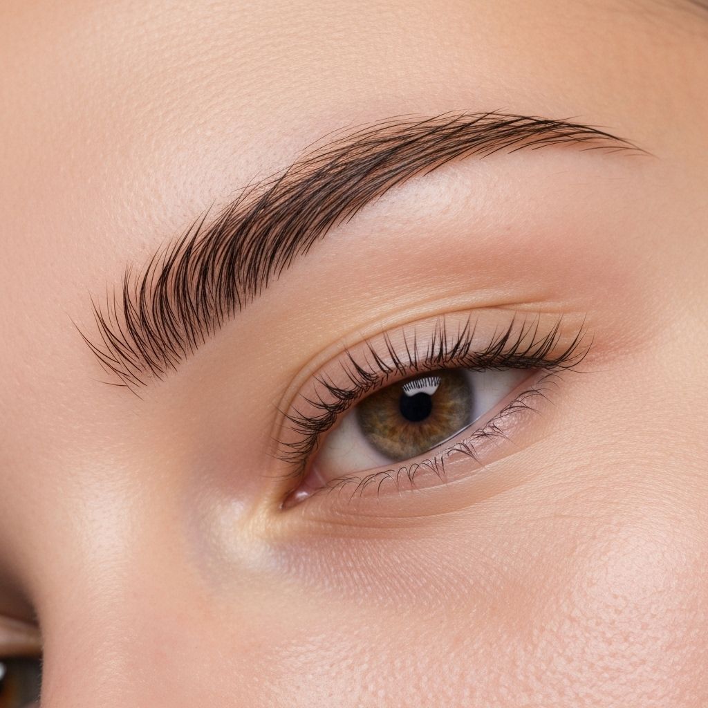 Professional eyebrow shading technique